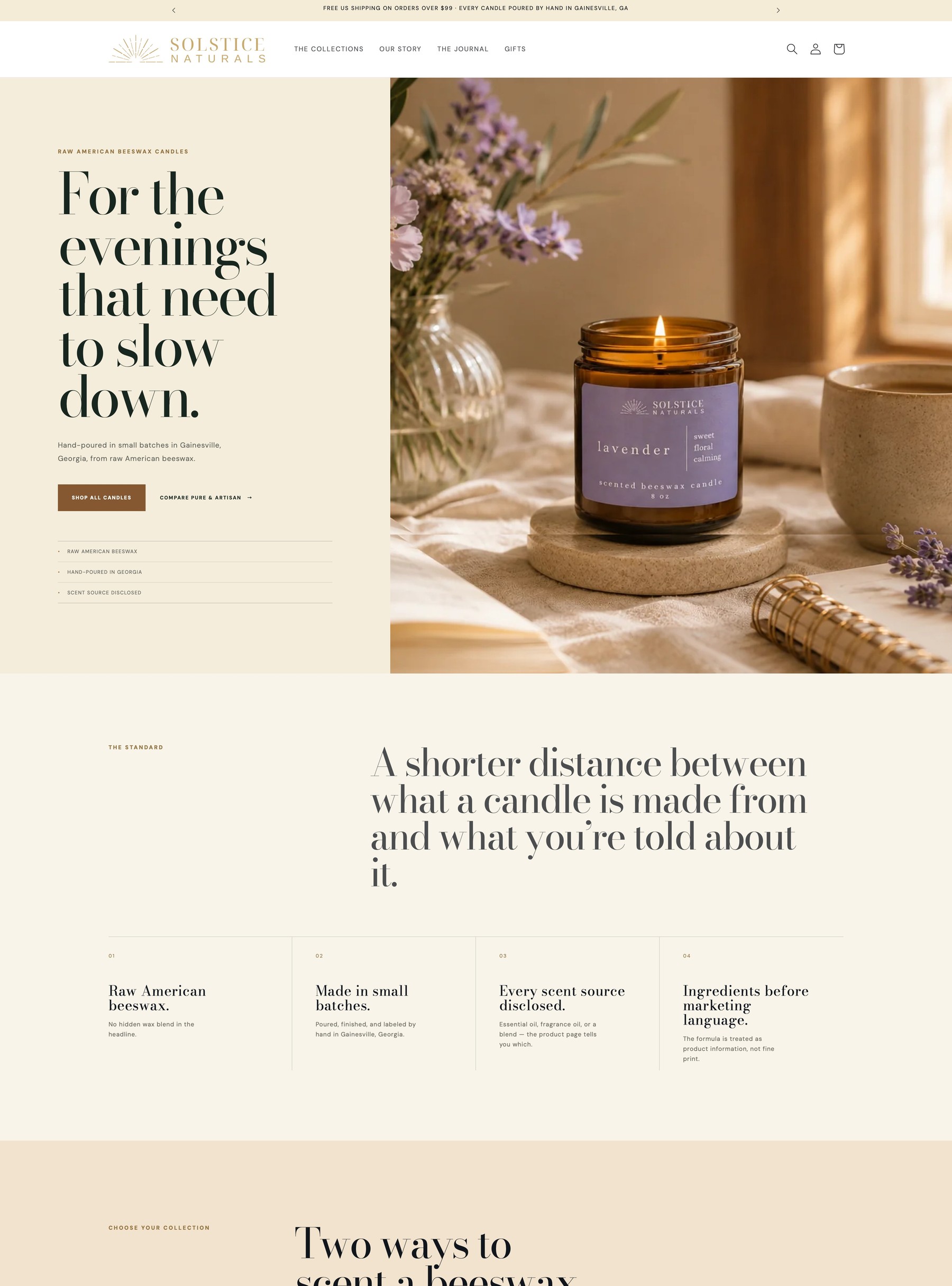 Solstice Naturals premium Shopify website